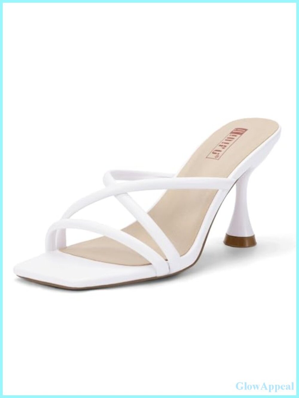 Kitten Heel Square Open Toe Slingback Sandals for Women